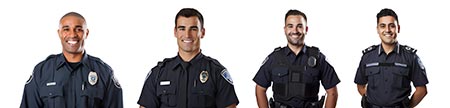 Four law enforcement men